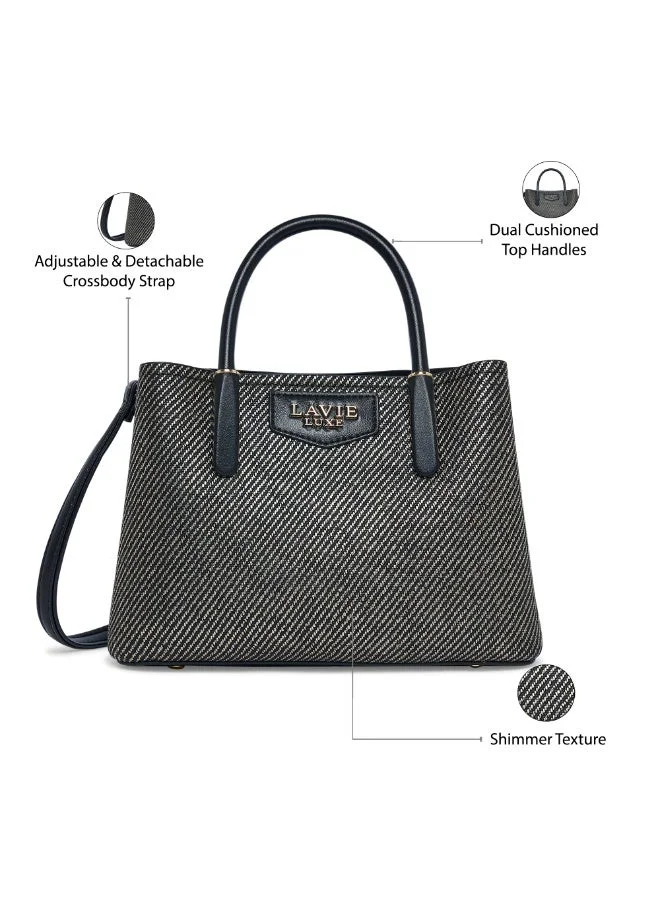 Lavie  Luxe Women's Glam Bella 3 Comparment Small (Black) for Women | Best Price UAE